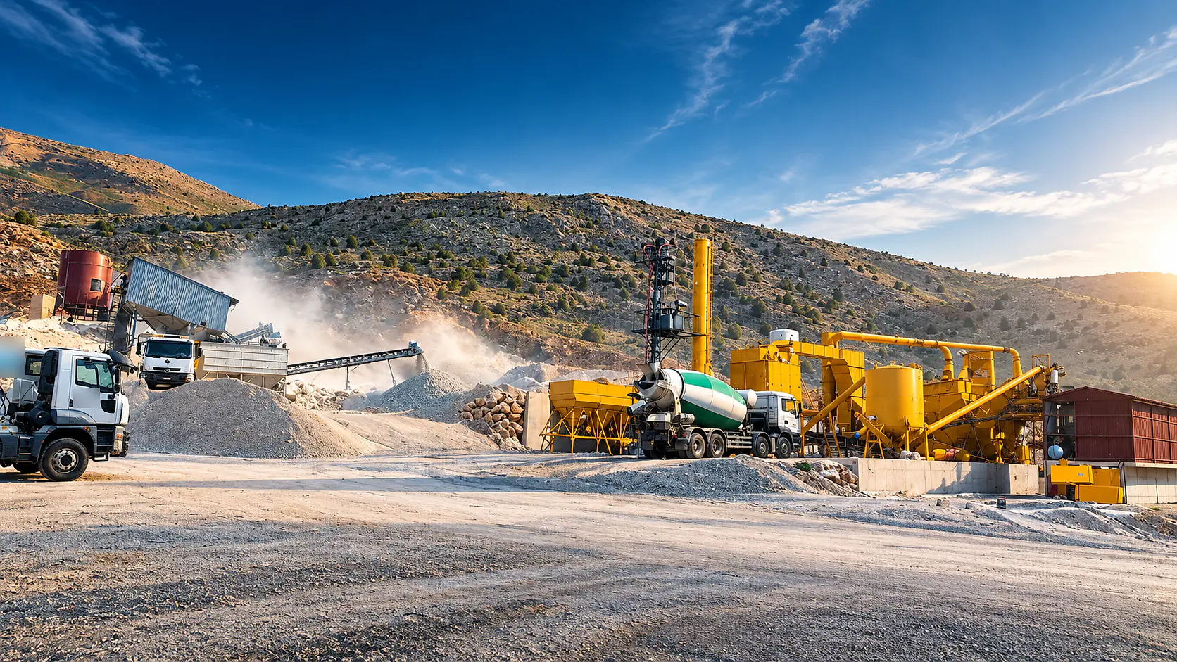Beton santrali ve transmikserler